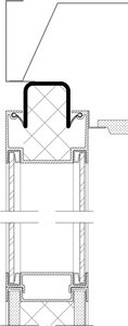 Industriewand Vertikalschnitt Wand/Decke Interwand